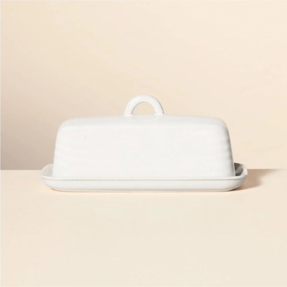 Glazed Stoneware Butter Dish from Hearth & Hand™ with Magnolia